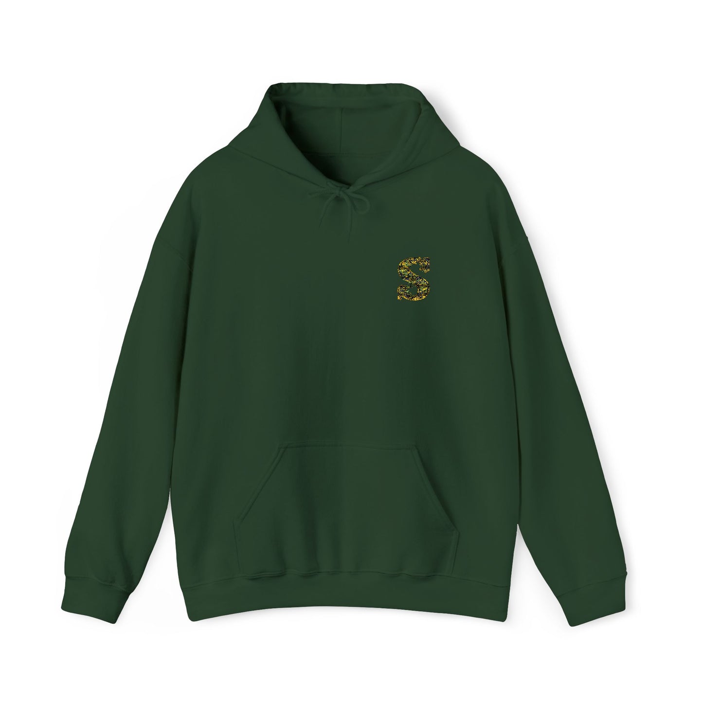 Floral S Initial Hoodie — Monogrammed Flower Letter Sweatshirt