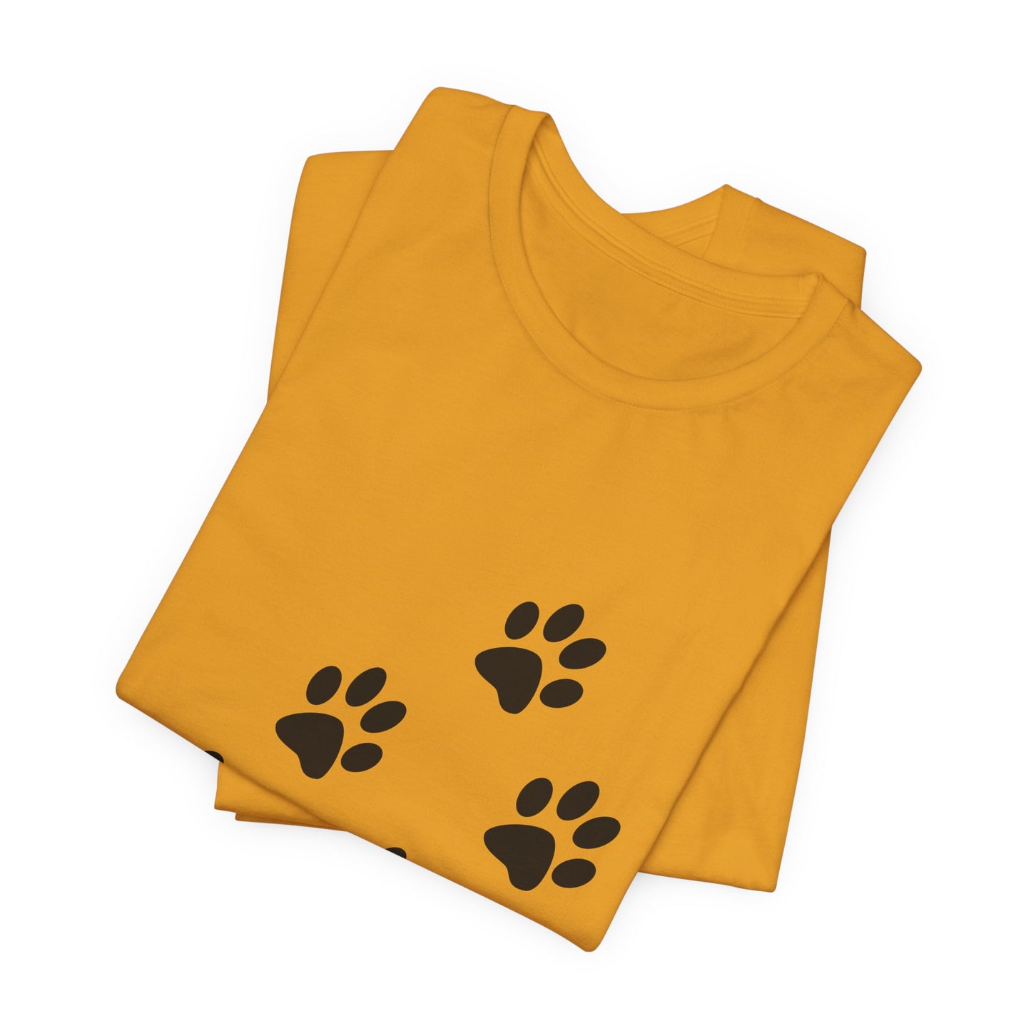 Paw Print Short Sleeve Tee | Unisex Animal Lover Shirt, Pet Owner Gift, Casual Wear, Gifts for Dog Lovers, Comfortable T-Shirt