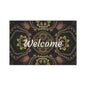 Welcome Heavy Duty Floor Mat — Boho Kaleidoscope Entrance Rug for Home & Office