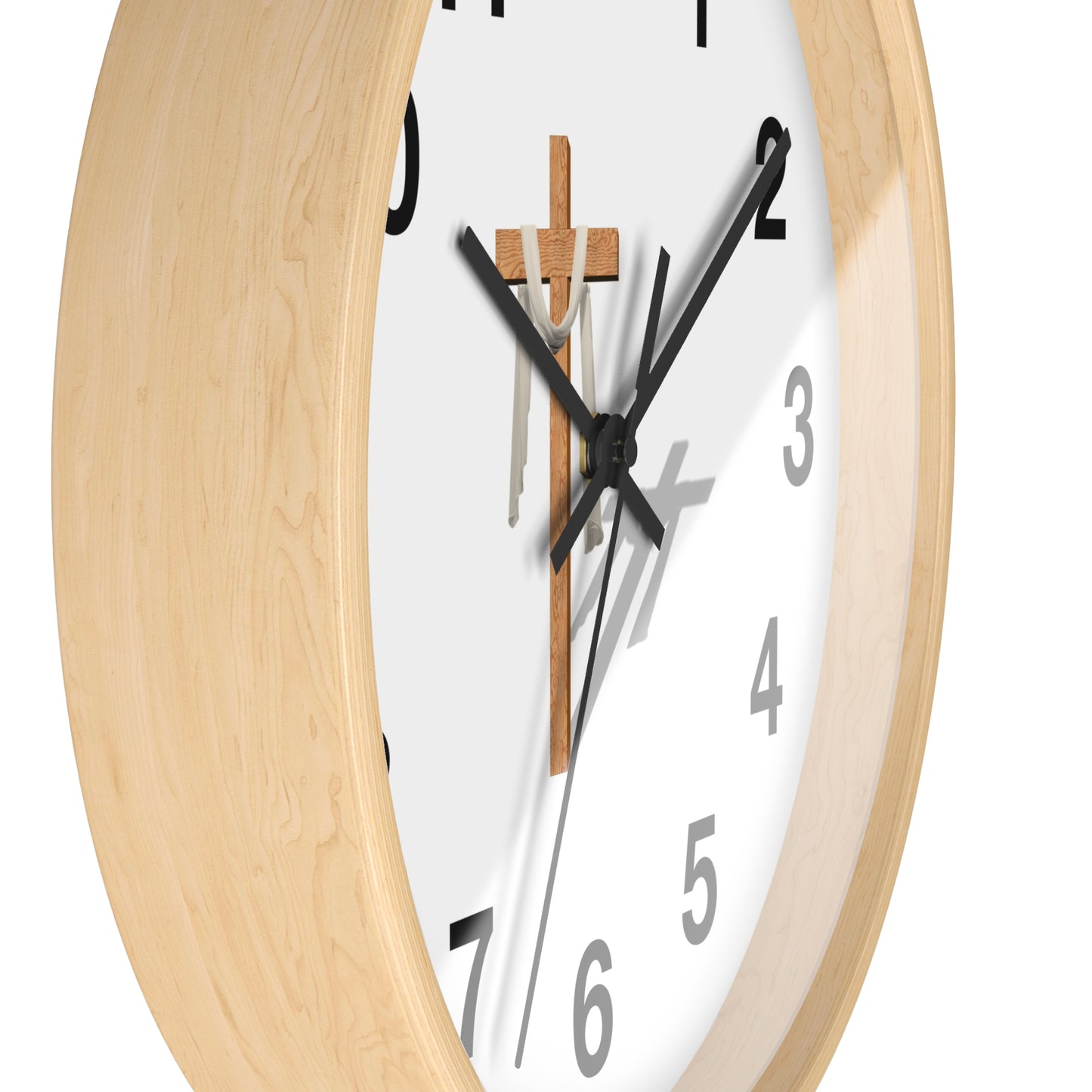 Faith-Inspired Wall Clock for Home Decor, Christian Gift, Religious Wall Art, Inspirational Timepiece, Perfect for Holidays and Celebrations
