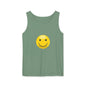 Smiley Face Tank Top, Summer Shirt, Casual Wear, Beach Outing, Gift for Friends, Positive Vibes Apparel