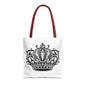 Crown Design Tote Bag, Royal Style Shopping Tote, Chic Grocery Bag, Gift for Her, Fashionable Accessories