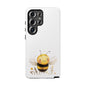 Bee Phone Case, Cute Bee Design, Tough Phone Cover, Gift for Nature Lovers, Floral Bee Mobile Case, Bee-themed Accessory