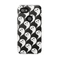 Ghost Pattern Phone Case, Cute Ghost Cell Phone Cover, Halloween Accessory, Spooky Gift, Black and White Phone Case