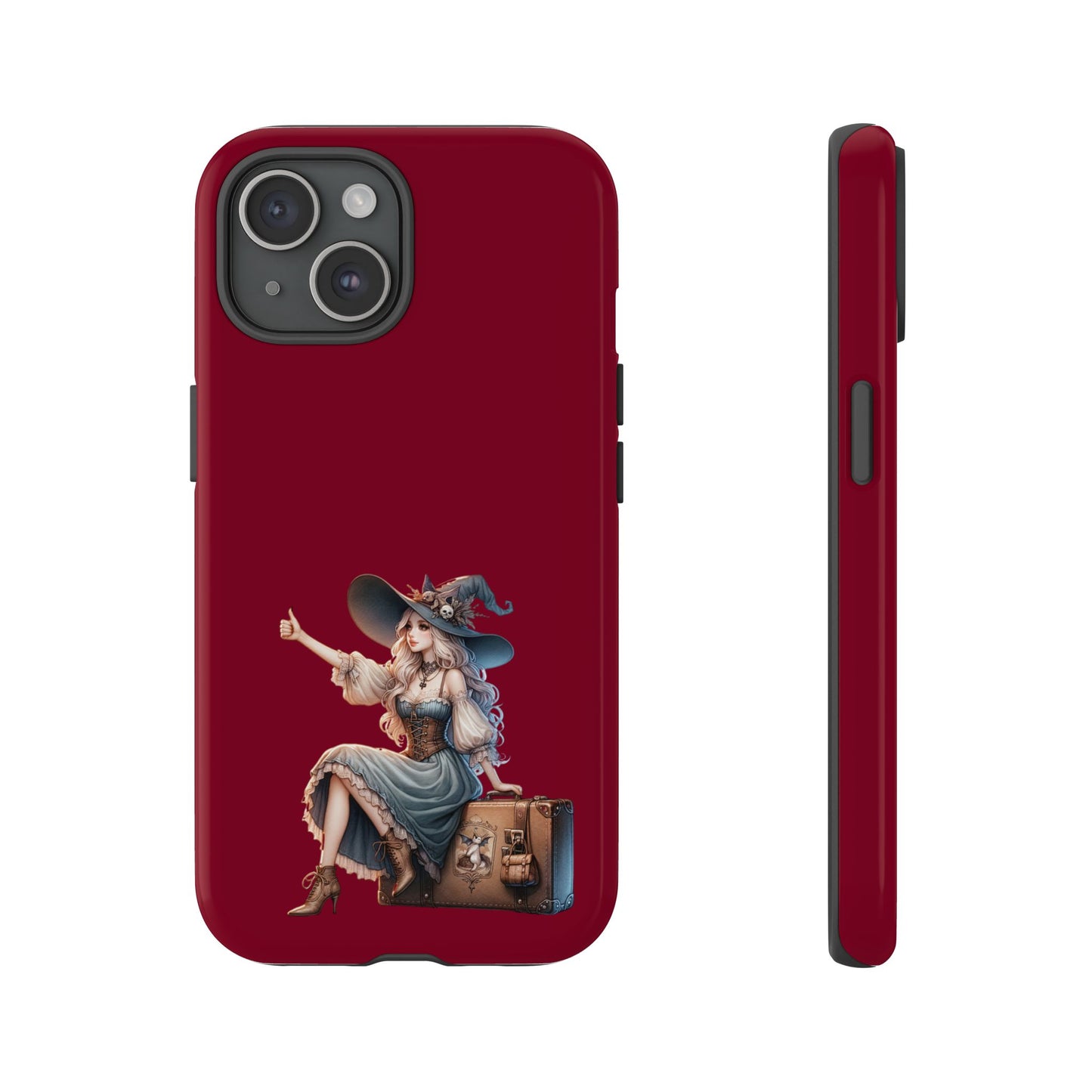 Witchy Phone Case - Magical, Durable - Halloween Gift, Cosplay Accessory, Cute Witch Design