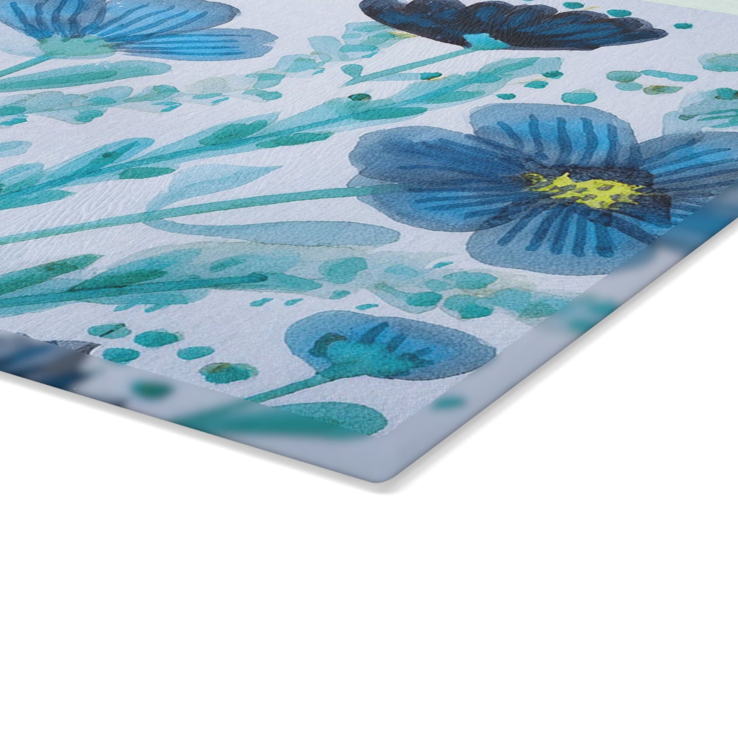 Floral Glass Cutting Board, Kitchen Decor, Housewarming Gift, Wedding Present, Unique Kitchen Accessory, Design for Home