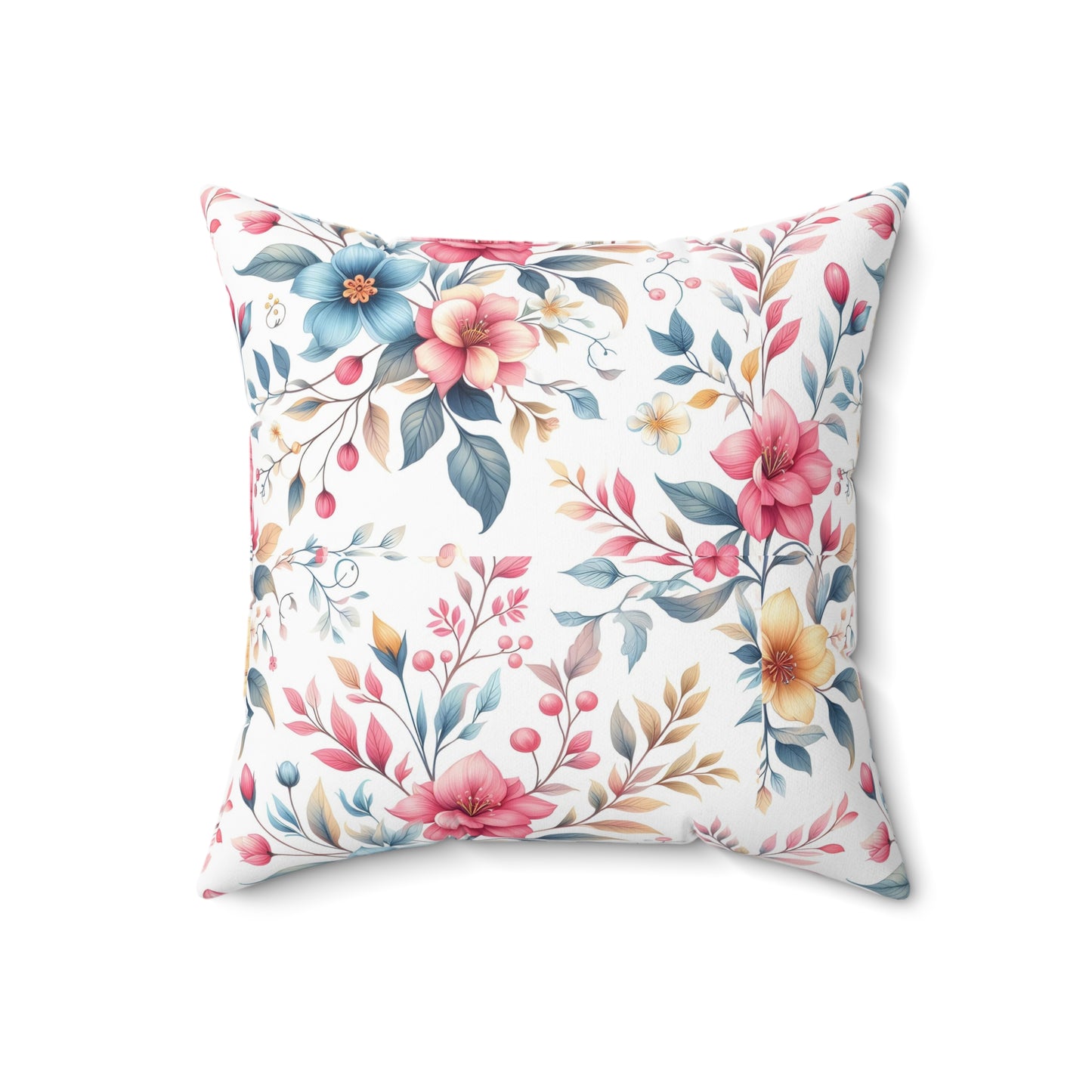 Floral Decorative Pillow, Cozy Home Cushion, Boho Chic Accent, Gift for Her, Living Room Decor, Spring Home Accessory