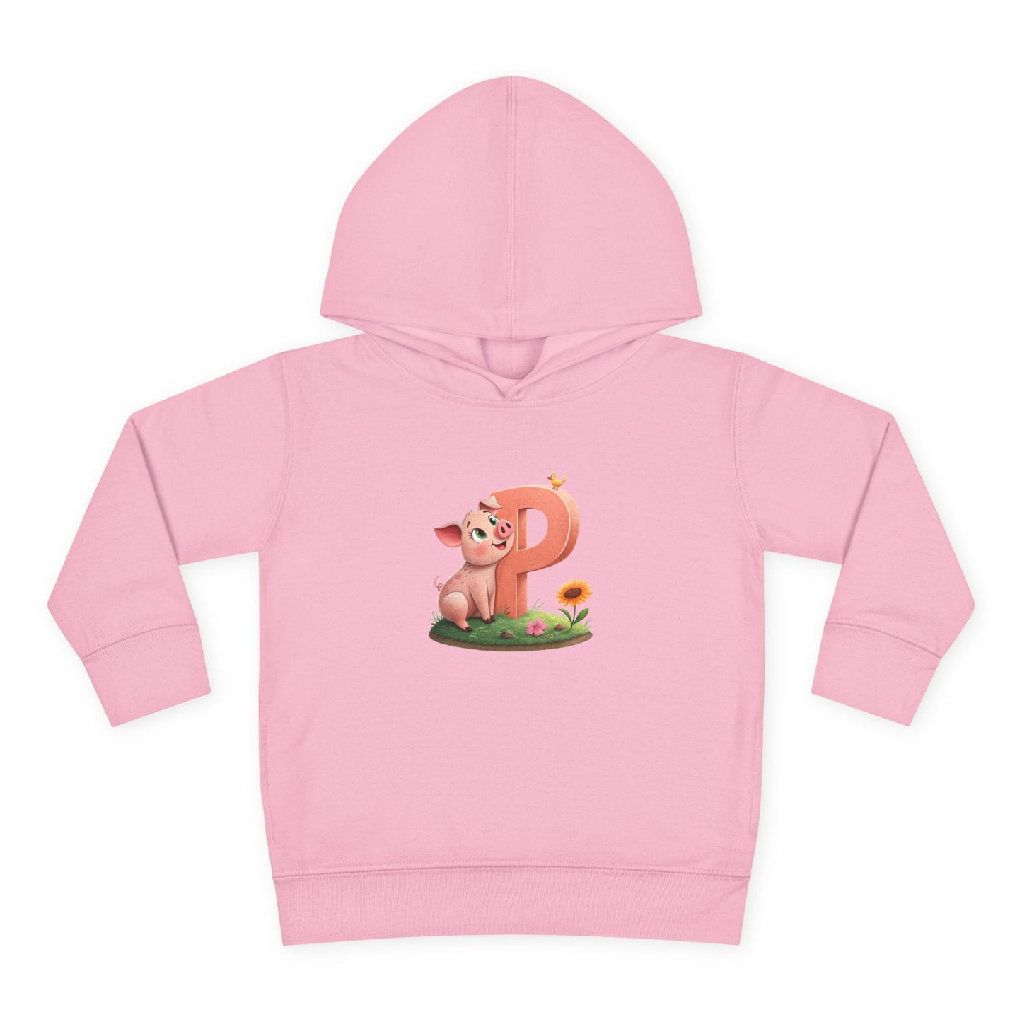 Toddler Piggy Personalized Fleece Hoodie, Cute Animal Hoodie, Kids Pullover, Toddler Clothes, Kids Gift, Birthday Present