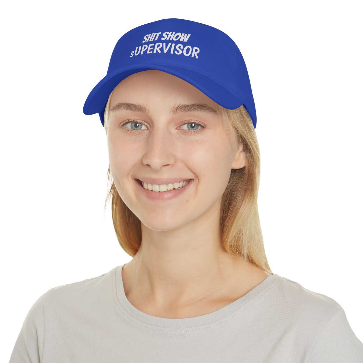 Low Profile Baseball Cap — "Shit Show Supervisor" Embroidered Funny Dad Hat