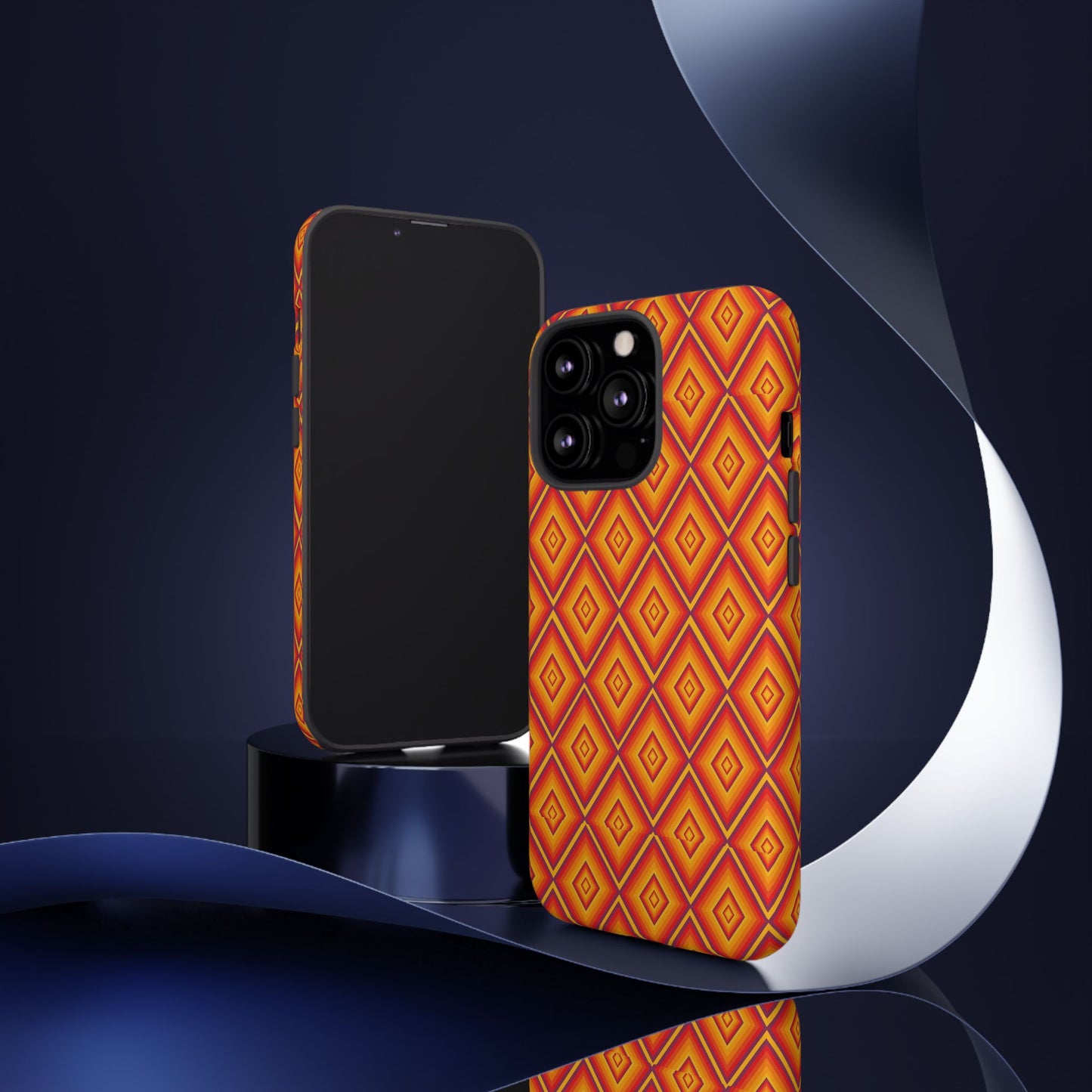 Geometric Phone Case, Tough Cases for Protection, Stylish Smartphone Cover, Vibrant Patterned Phone Accessory, Unique Gift Idea, [...]