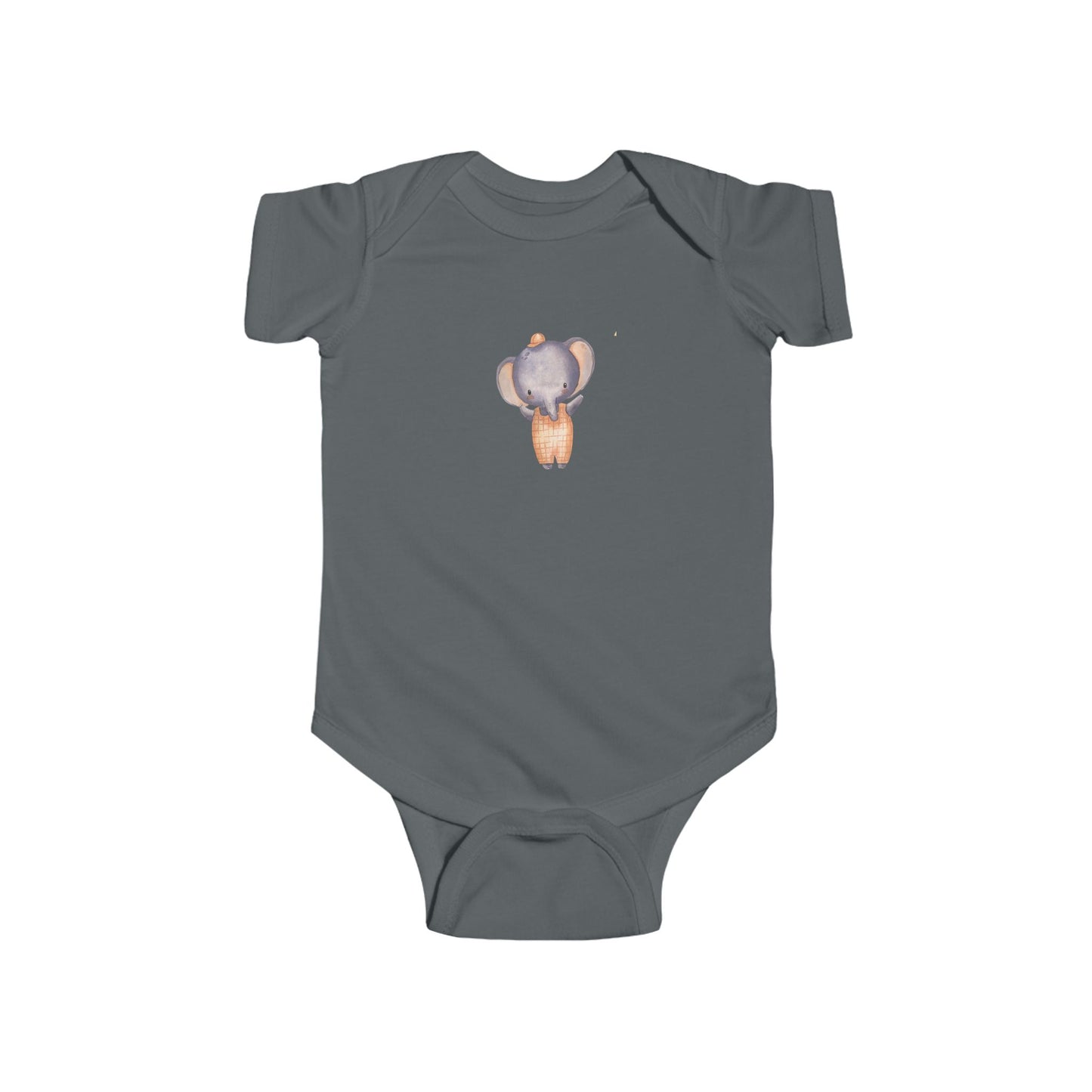 Cute Baby Bodysuit with Adorable Elephant Design, Infant Clothes, Baby Shower Gift, Newborn Outfit, Toddler Apparel