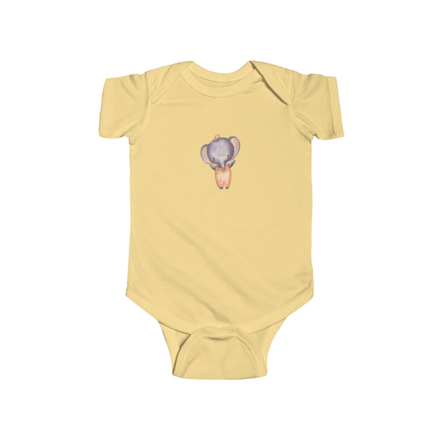 Cute Baby Bodysuit with Adorable Elephant Design, Infant Clothes, Baby Shower Gift, Newborn Outfit, Toddler Apparel