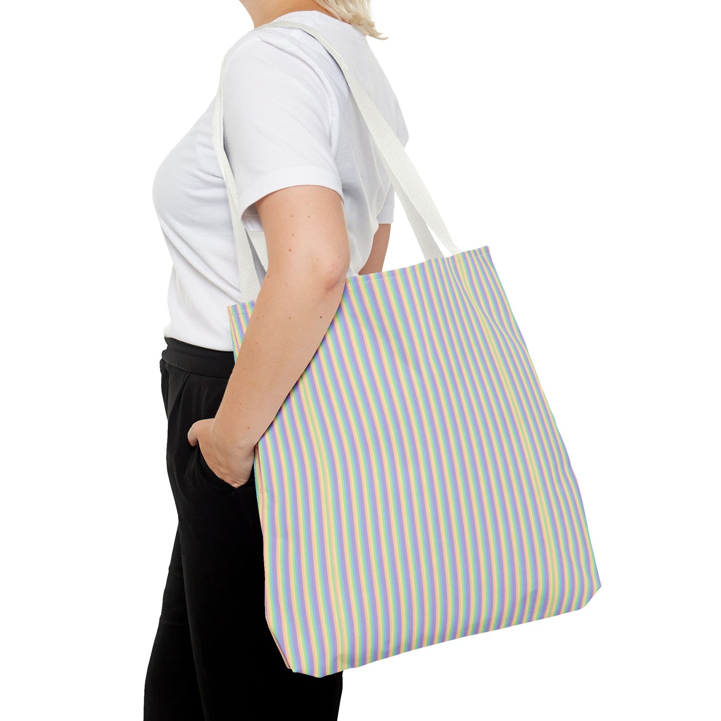 Colorful Striped Tote Bag | Reusable Shopping Bag, Beach Tote, Eco-Friendly Gift, Everyday Carryall, Summer Essentials