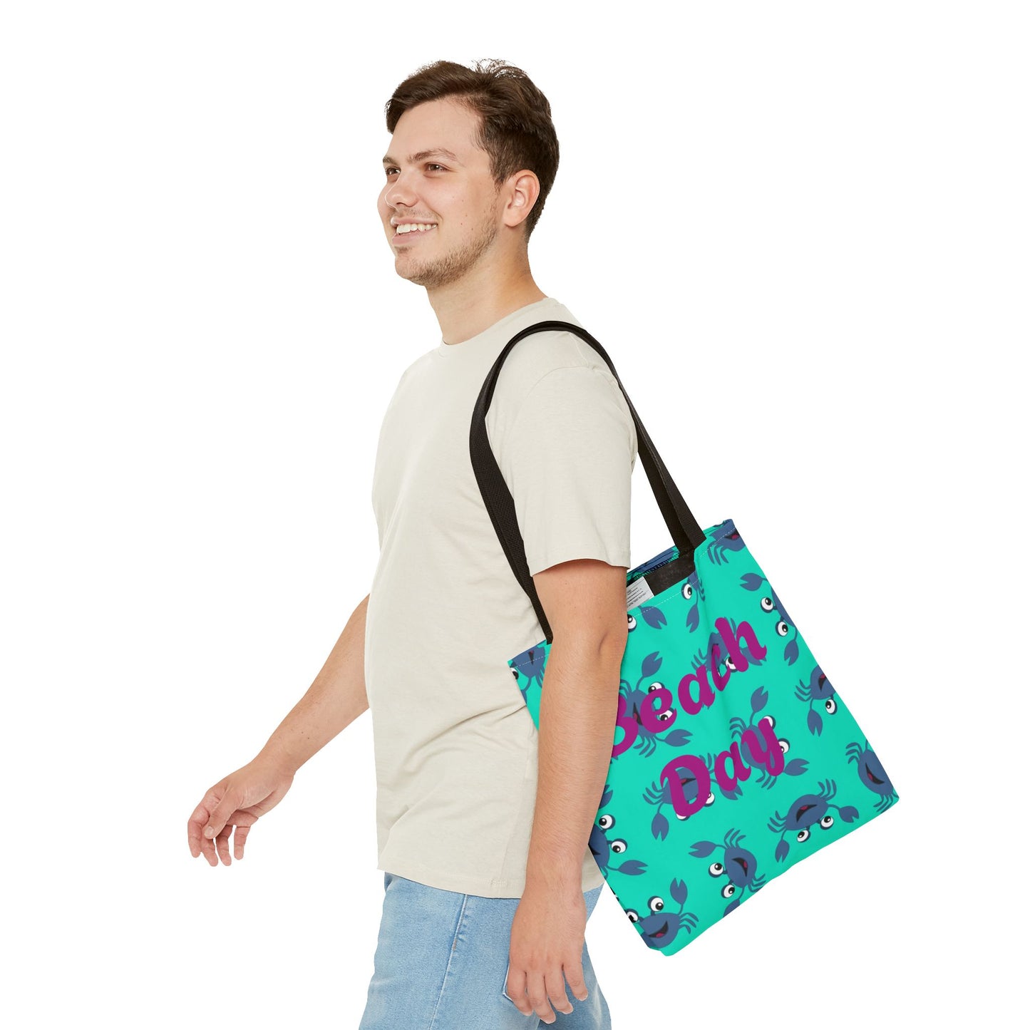 Beach Day Tote Bag, Summer Beach Essentials, Gift for Ocean Lovers, Eco-Friendly Shopping Bag, Fun Beach tote, Casual Day Out.