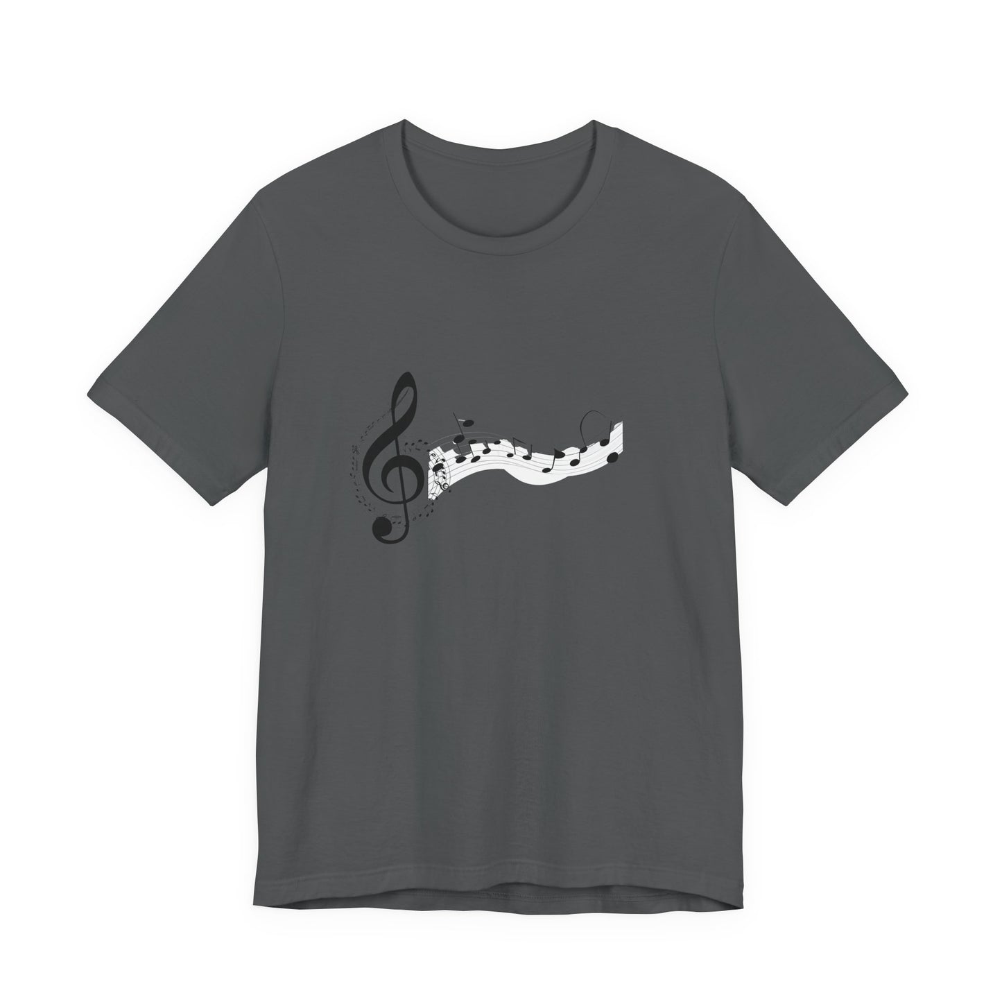 Musical Notes Short Sleeve Tee for Music Lovers
