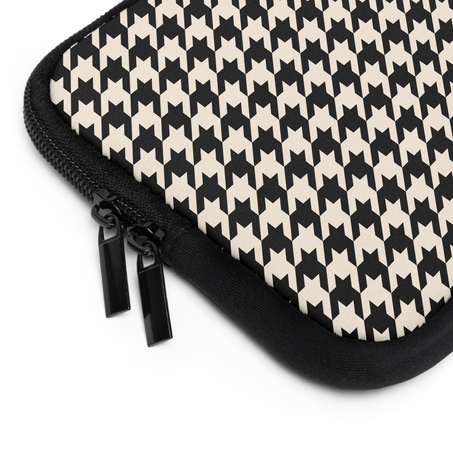 Chic Houndstooth Laptop Sleeve, Modern Tech Case, Stylish Computer Cover, Perfect Gift for Students and Professionals, Trendy Accessories