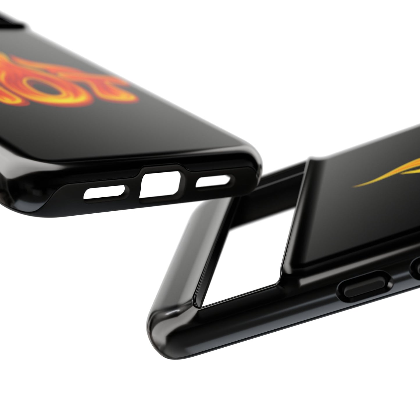 Stylish Phone Case, Hot Flames Design, Gift for Teens, Trendy Accessory, Protective Cover, Unique Phone Case