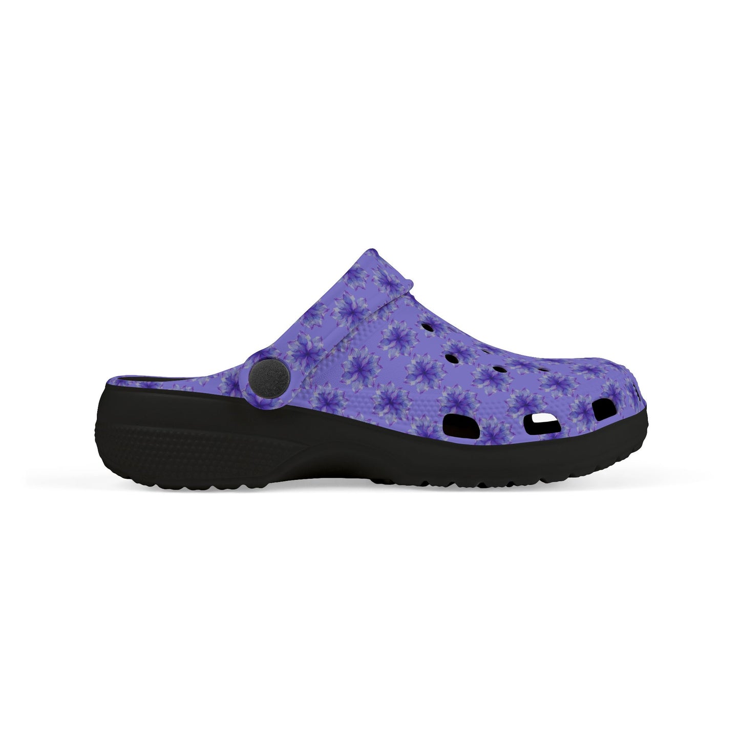 Kids Purple Tie-Dye EVA Foam Clogs — Lightweight Waterproof Garden & Play Shoes