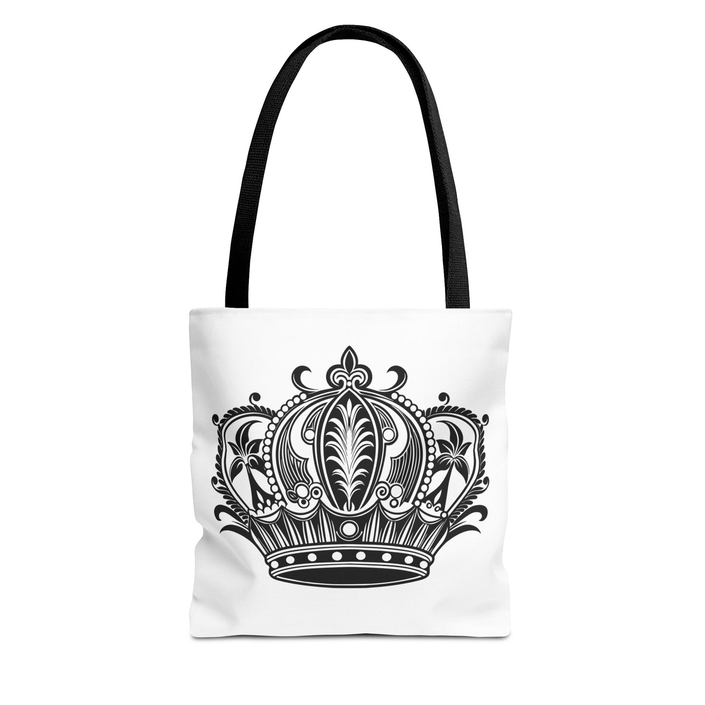 Crown Design Tote Bag, Royal Style Shopping Tote, Chic Grocery Bag, Gift for Her, Fashionable Accessories
