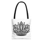 Crown Design Tote Bag, Royal Style Shopping Tote, Chic Grocery Bag, Gift for Her, Fashionable Accessories