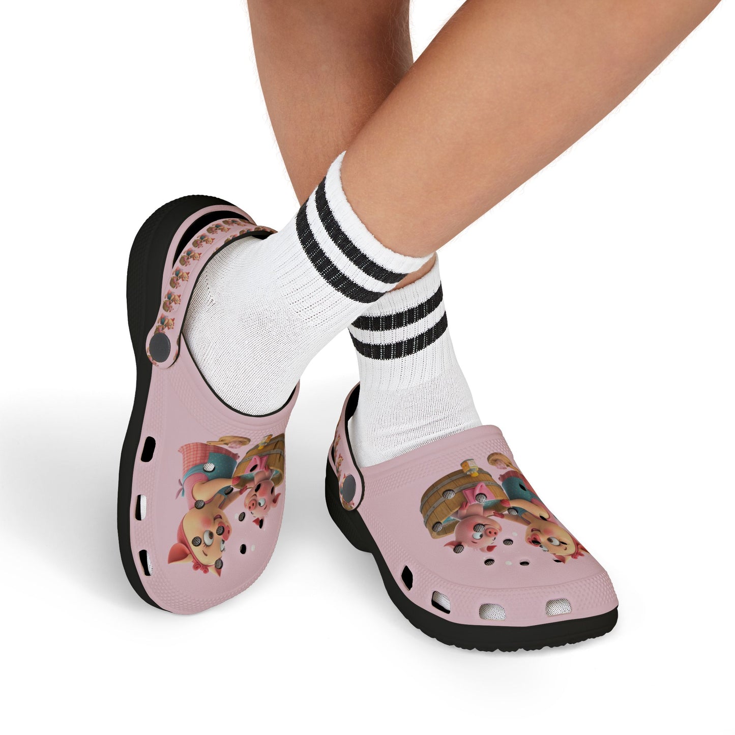 Kids Pink Piglet Clogs — Cute Farm Animal EVA Foam Shoes
