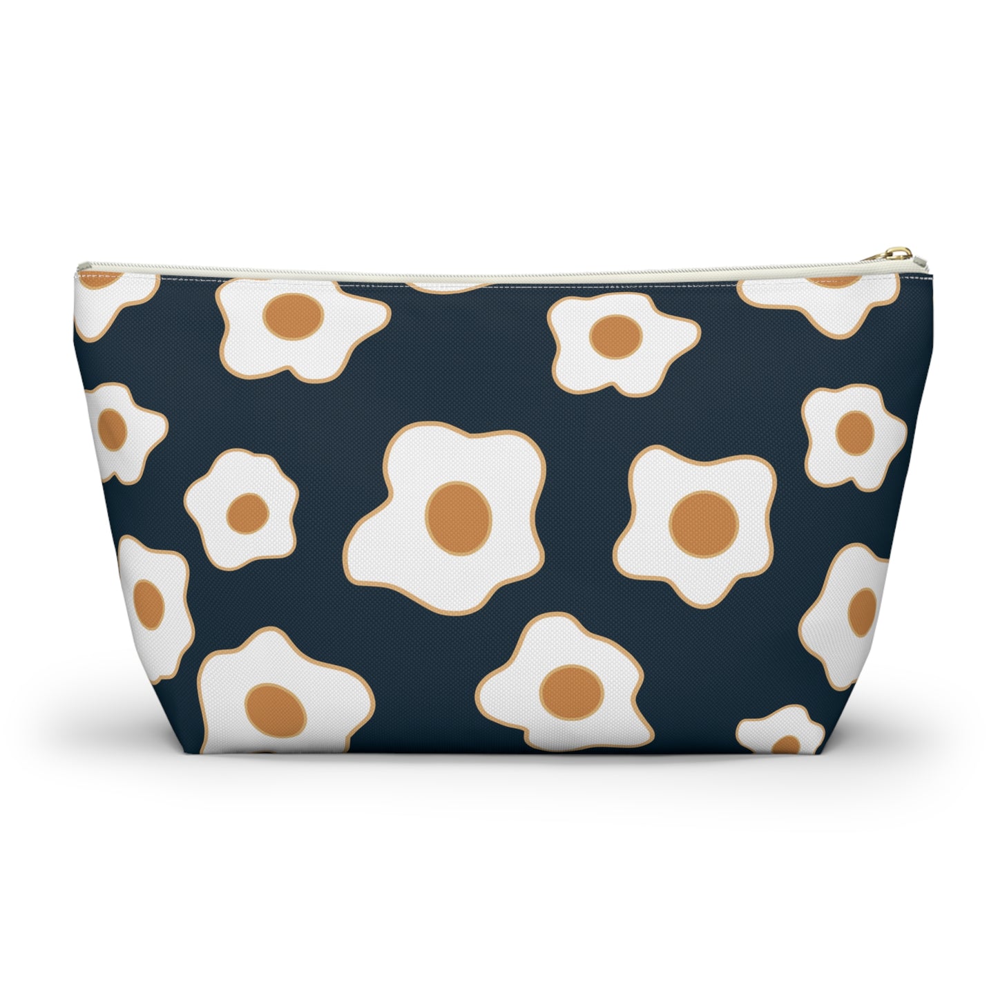 Egg Pattern Accessory Pouch | Cute Makeup Bag, Travel Organizer, Gift for Her, Egg Lover, Fun Pouch, Floral Cosmetic Bag