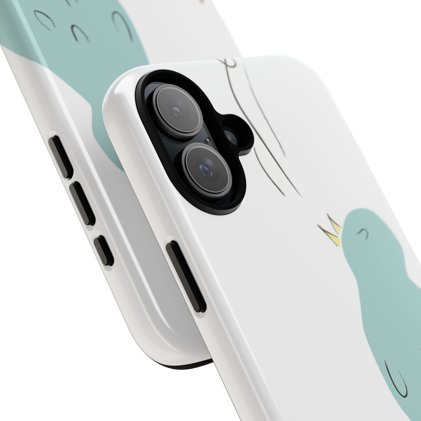 Birdsong Phone Case — Cute Blue Bird on Branch Protective Case