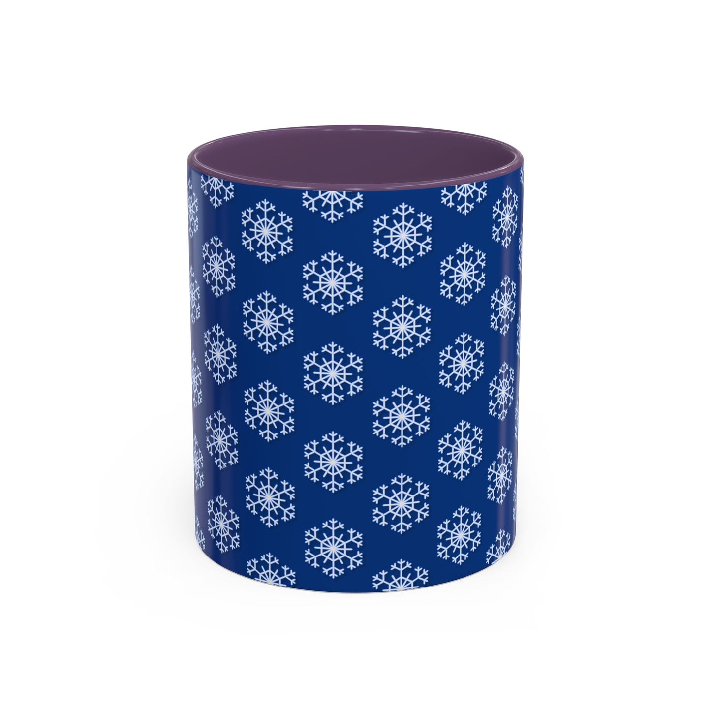 Blue Snowflake Accent Coffee Mug for Winter, Holiday Gift, Cozy Drinkware, Festive Kitchen Decor, Mug for Coffee Lovers, Tea Time Essential