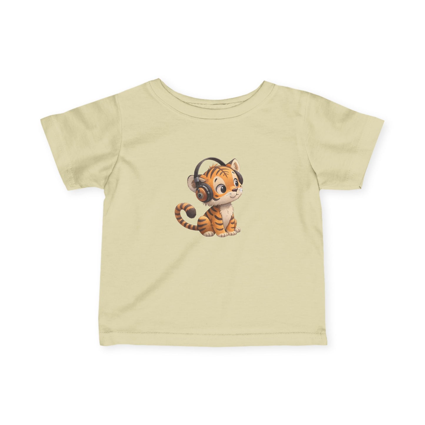 Cute Kitty Headphones Infant Tee, Baby T-Shirt, Toddler Shirt, Kids Apparel, Gift for Baby Shower, Birthday