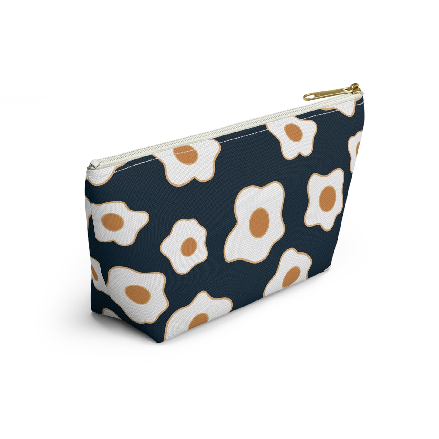Egg Pattern Accessory Pouch | Cute Makeup Bag, Travel Organizer, Gift for Her, Egg Lover, Fun Pouch, Floral Cosmetic Bag