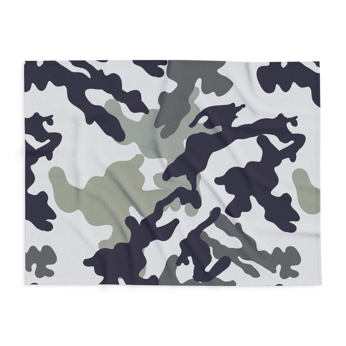 Cozy Camouflage Fleece Blanket, Soft Throw Blanket for Home Decor, Gift for Outdoor Lovers, Perfect for Camping, Military Theme
