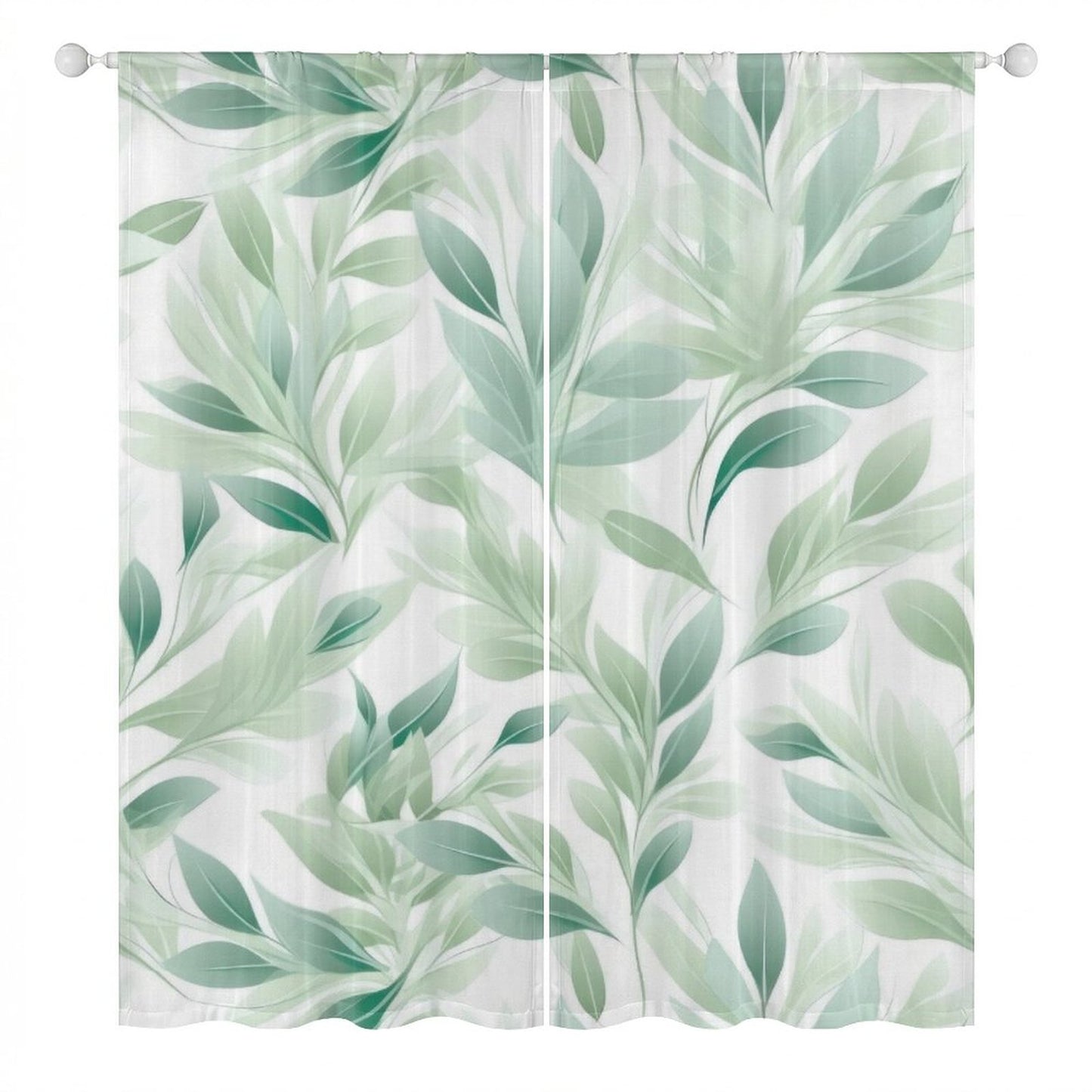 Sheer Curtain Botantical