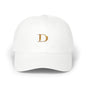 Classic Gold Initial Dad Cap - Letter D