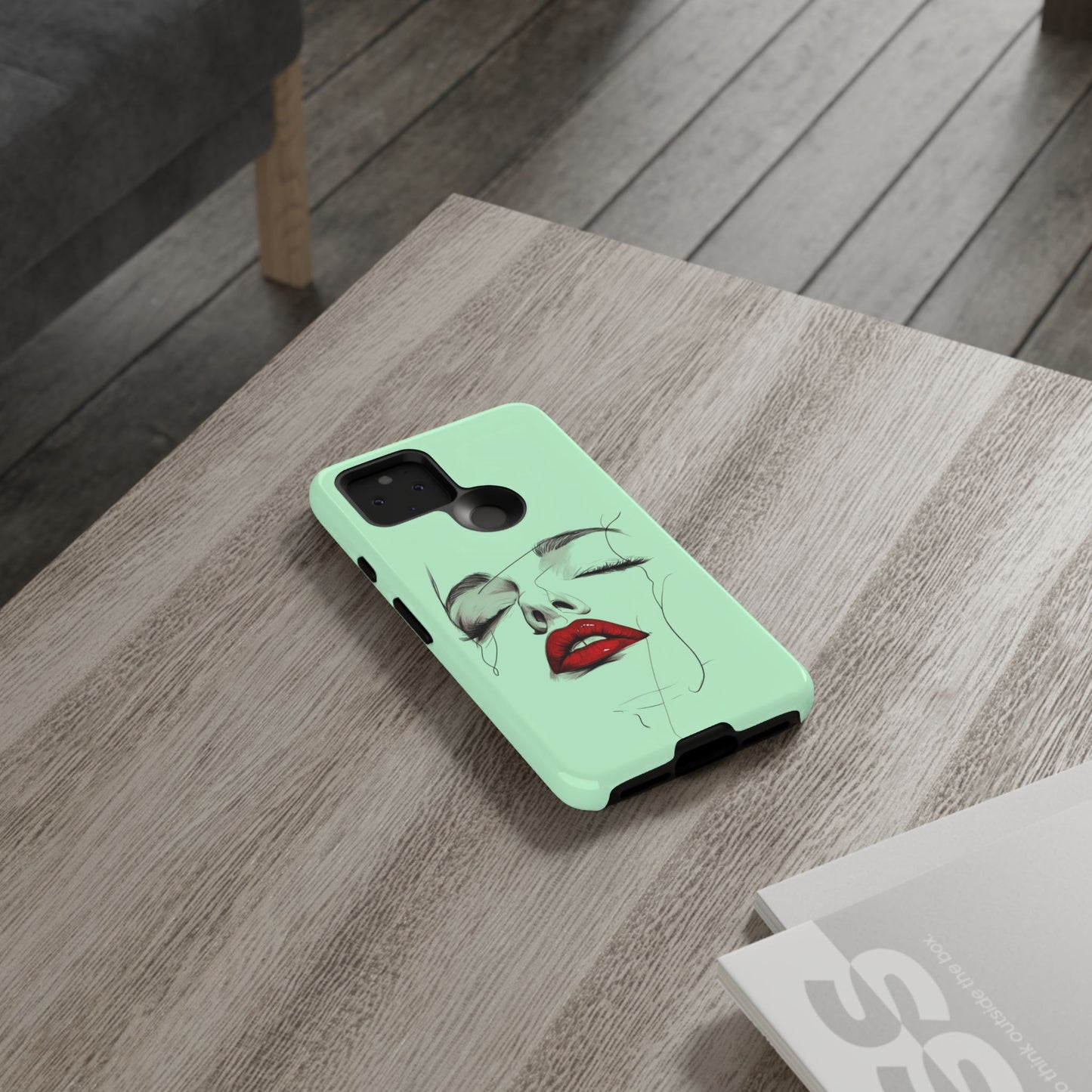 Stylish Phone Case, Artistic Phone Cover, Trendy Tech Accessory, Unique Cell Phone Protector, Gift for Her, Modern Aesthetic
