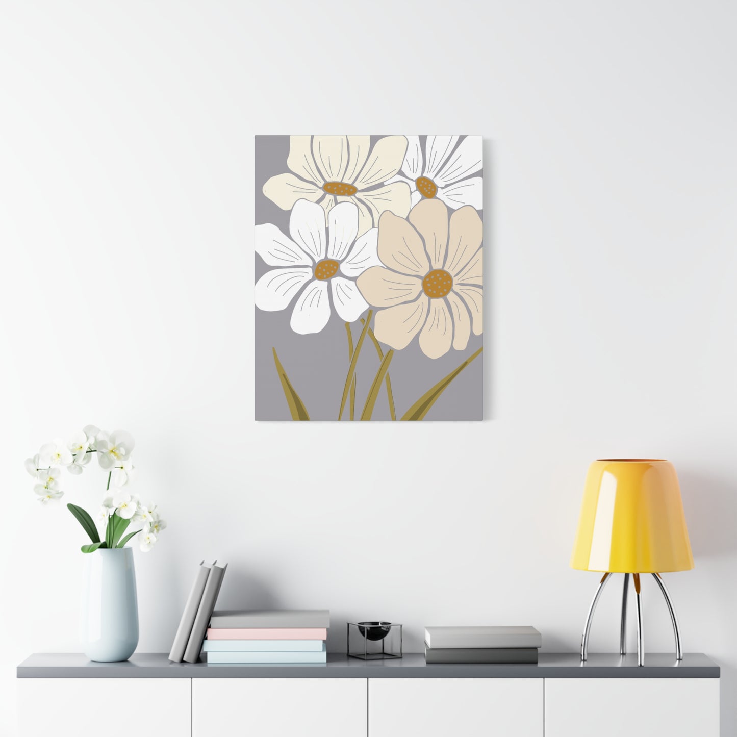 Copy of Copy of Matte Canvas, Stretched, 1.25" Tulips Pink and Purple Flowers