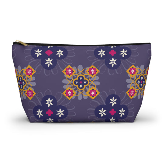 Vibrant Floral Accessory Pouch, Makeup Bag, Travel Organizer, Cute Storage, Gift for Her