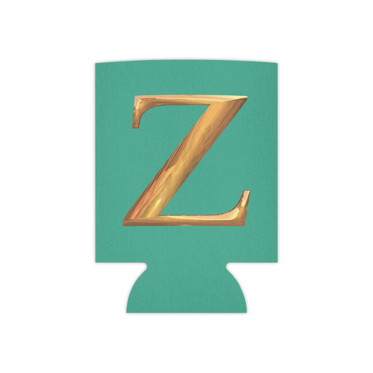 Personalized Monogram "Z"  Can Cooler - Stylish Drink Holder for Parties, Weddings, Beach Days, Summer Gatherings, Gifts
