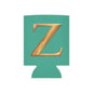 Personalized Monogram "Z"  Can Cooler - Stylish Drink Holder for Parties, Weddings, Beach Days, Summer Gatherings, Gifts