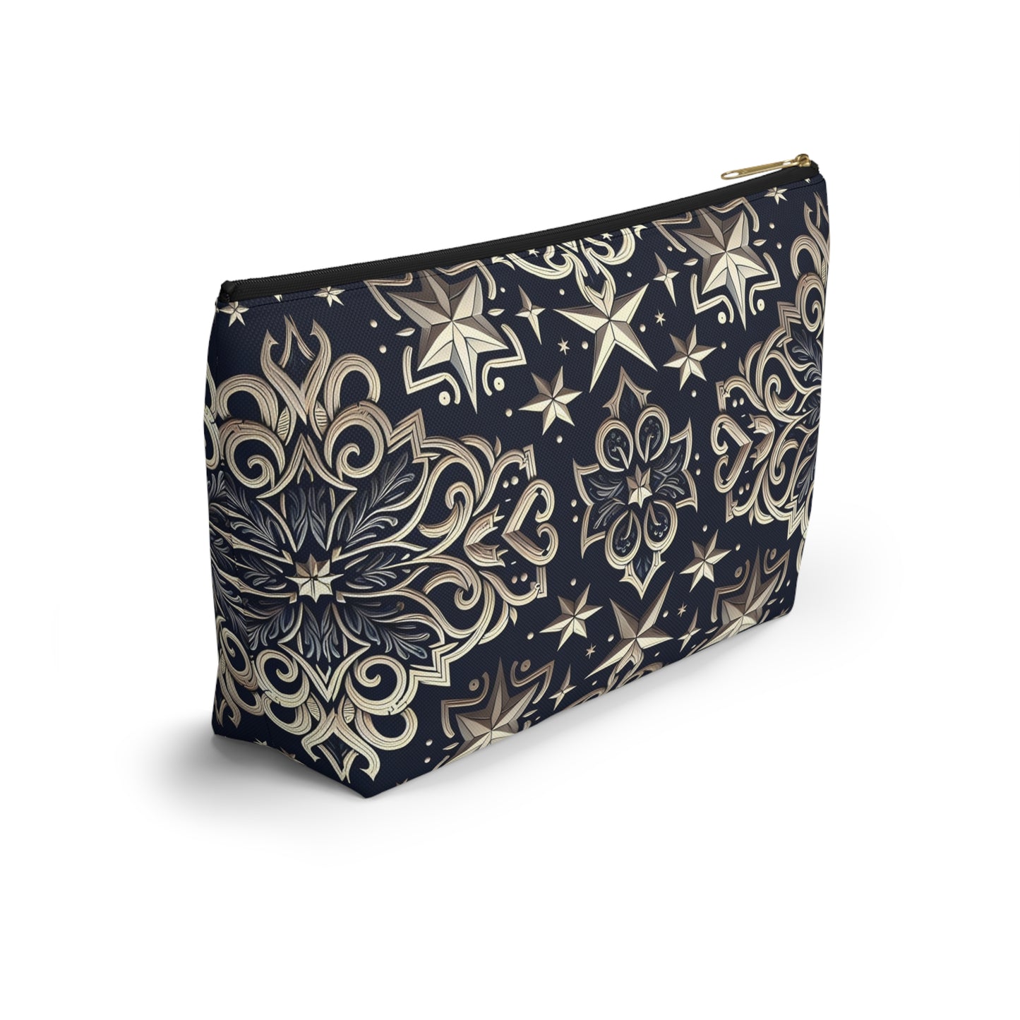 Elegant Starry Pattern Accessory Pouch | Makeup Bag, Travel Organizer, Gift for Her, Stylish Storage, Cosmetology Essentials