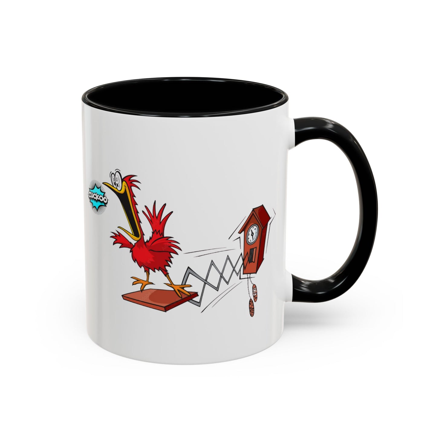Whimsical Cuckoo Coffee Mug, Fun Gift for Bird Lovers