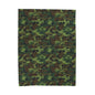 Cozy Camouflage Velveteen Plush Blanket | Soft Throw for Camping, Sofa, Home Decor, Gifts, Outdoor Events