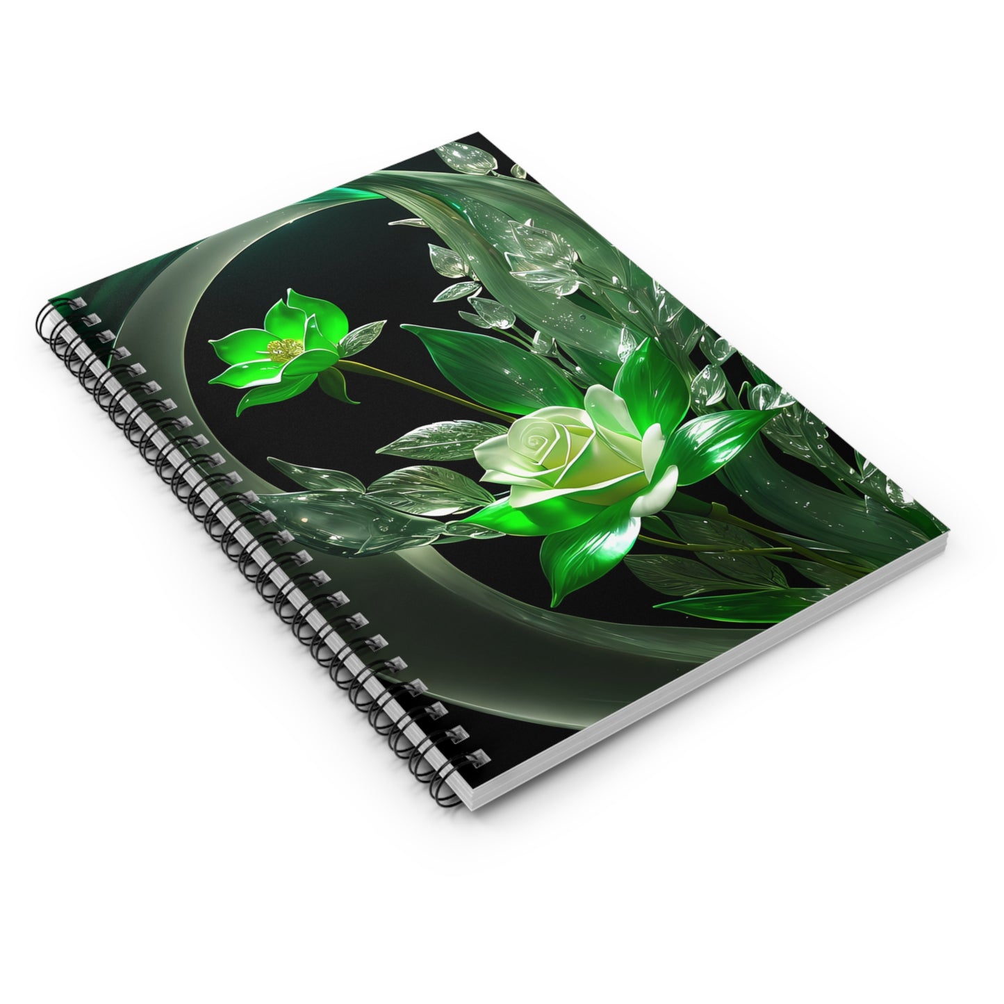 Elegant Floral Spiral Notebook for Notes, Journal, Work, School, Gifts