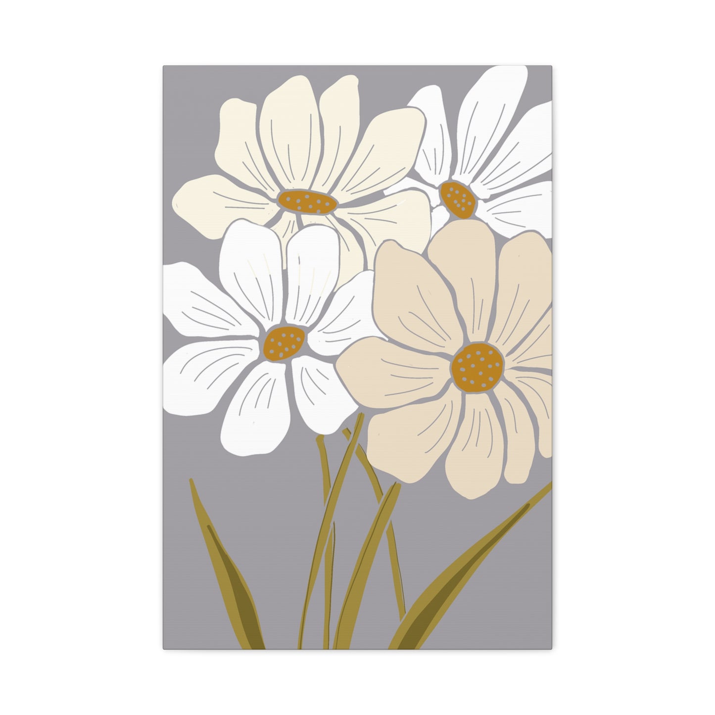 Copy of Copy of Matte Canvas, Stretched, 1.25" Tulips Pink and Purple Flowers