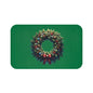 Christmas Wreath Bath Mat, Holiday Floor Rug, Seasonal Bathroom Decor, Festive Area Mat, Cozy Home Gift