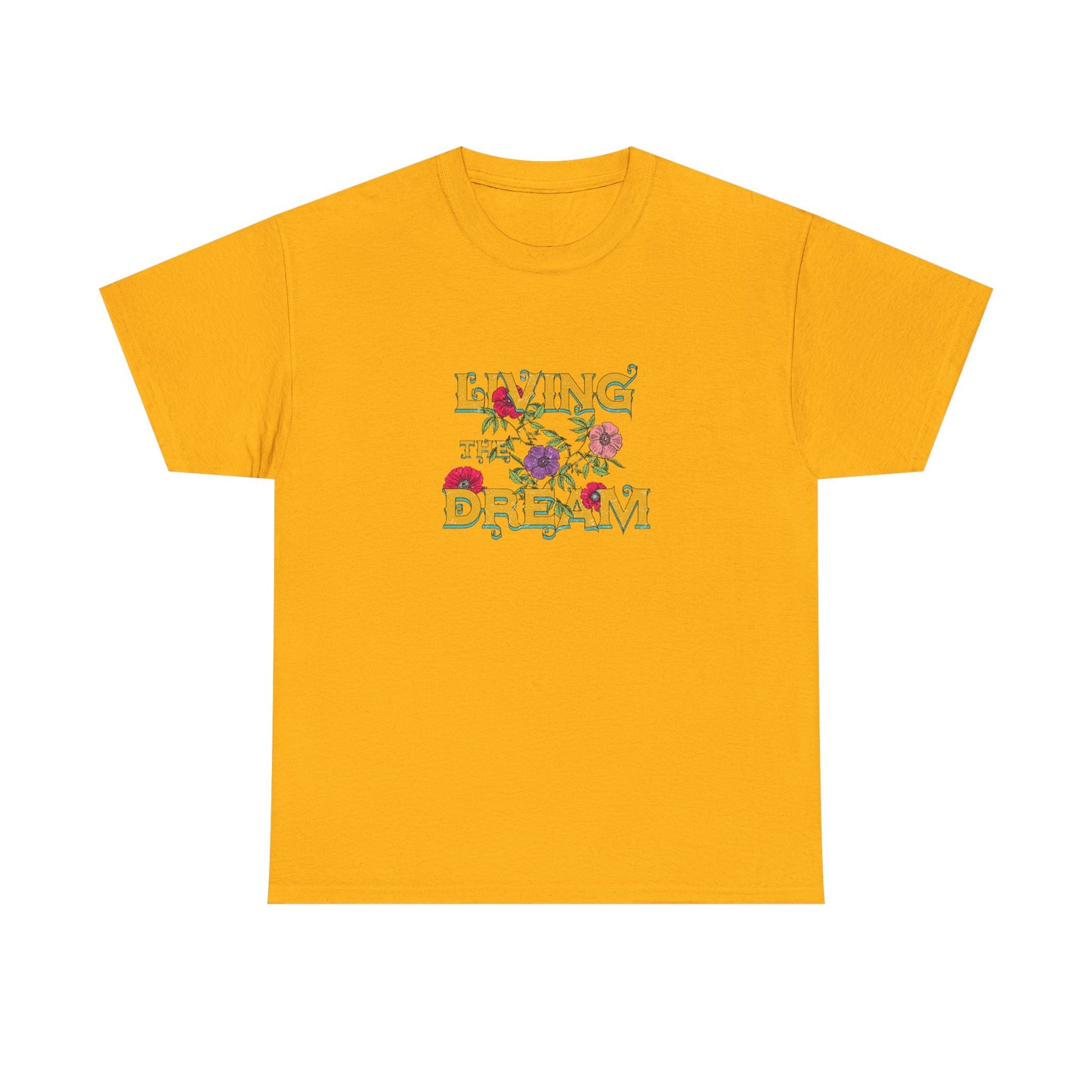 Living the Dream Floral Tee, Unisex Cotton T-Shirt, Inspirational Gift, Casual Everyday Wear, Flower Graphic Shirt, Summer Wardrobe [...]