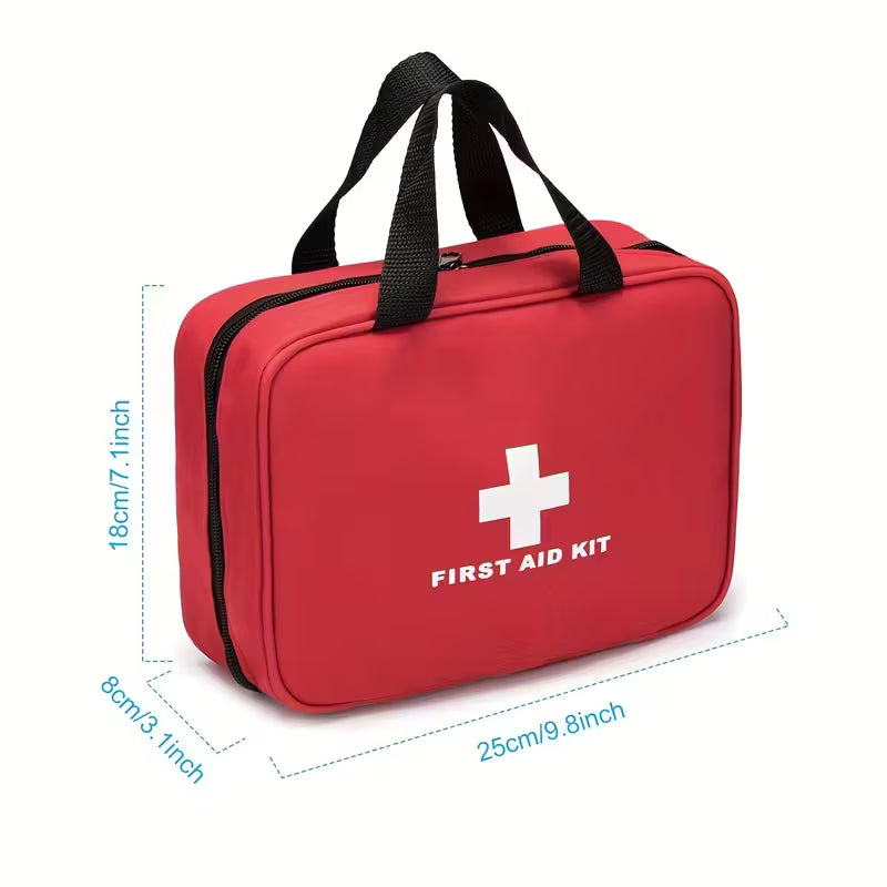 338pcs First Aid Kit, Premium Waterproof Compact Trauma Medical Kits