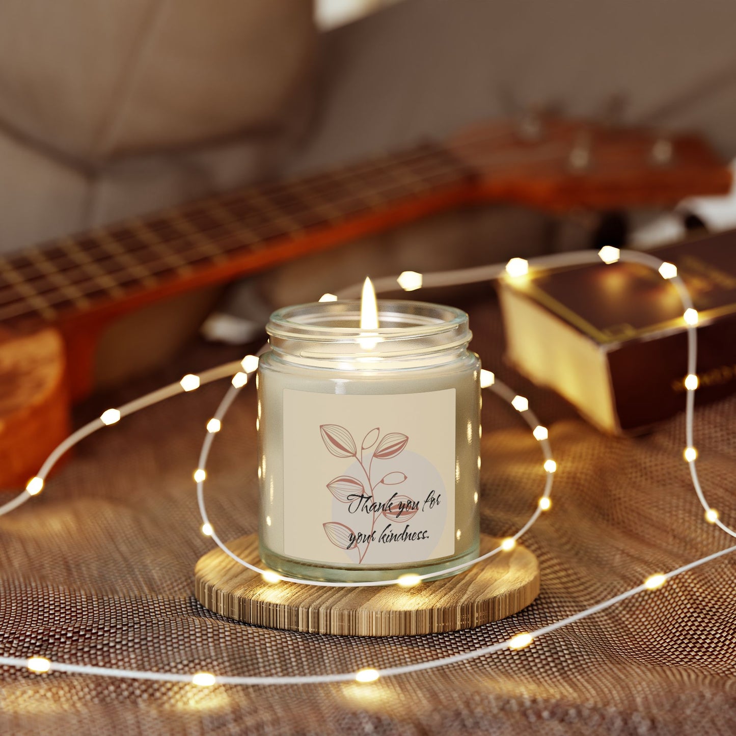 Thank You Candle — Coconut Apricot Scented Jar (4oz & 9oz)