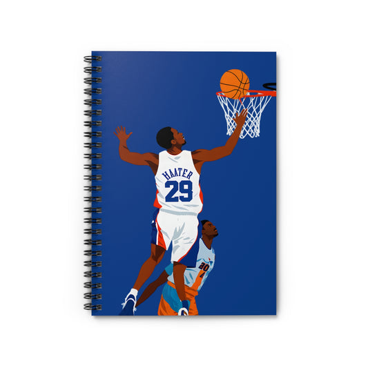 Basketball Themed Spiral Notebook, Sports Journal, Gift for Athletes, Basketball Fan Art, Note-taking, Back-to-School Supplies