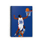 Basketball Themed Spiral Notebook, Sports Journal, Gift for Athletes, Basketball Fan Art, Note-taking, Back-to-School Supplies
