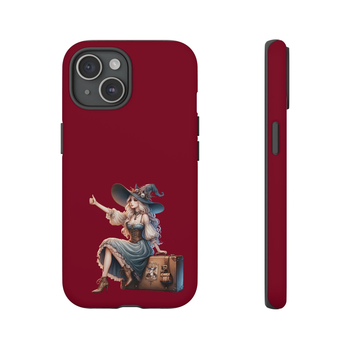 Witchy Phone Case - Magical, Durable - Halloween Gift, Cosplay Accessory, Cute Witch Design